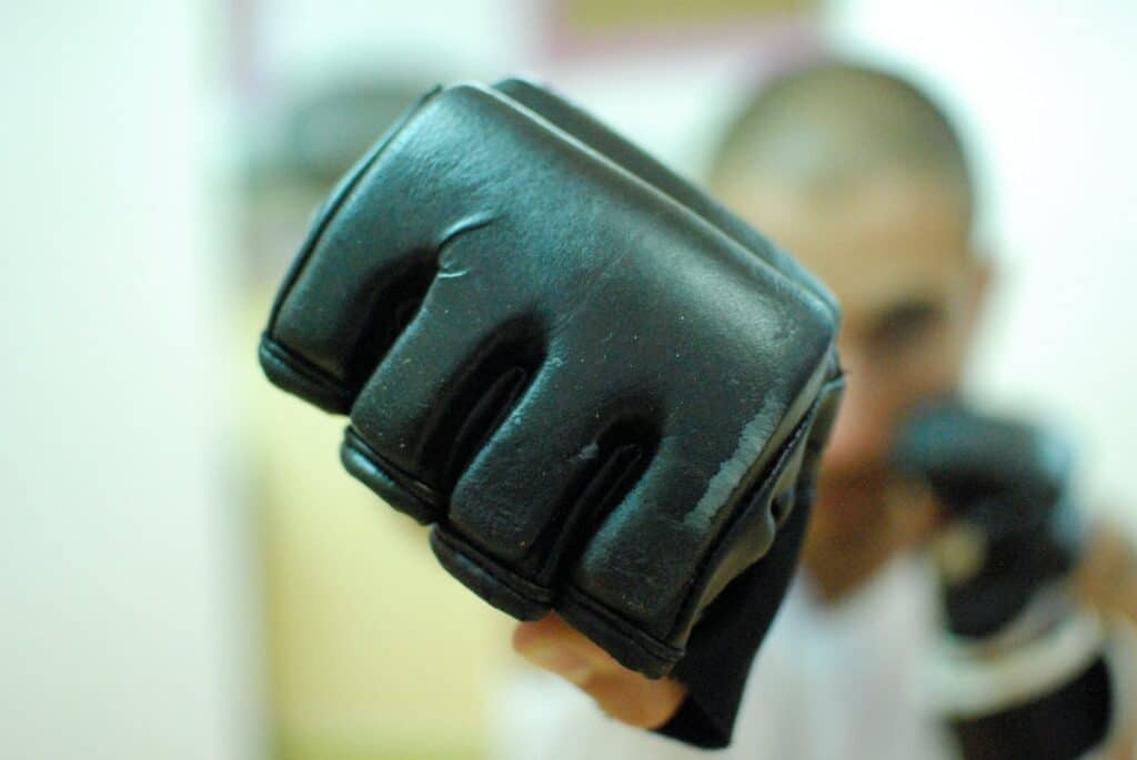 selective focus photo of black gloves